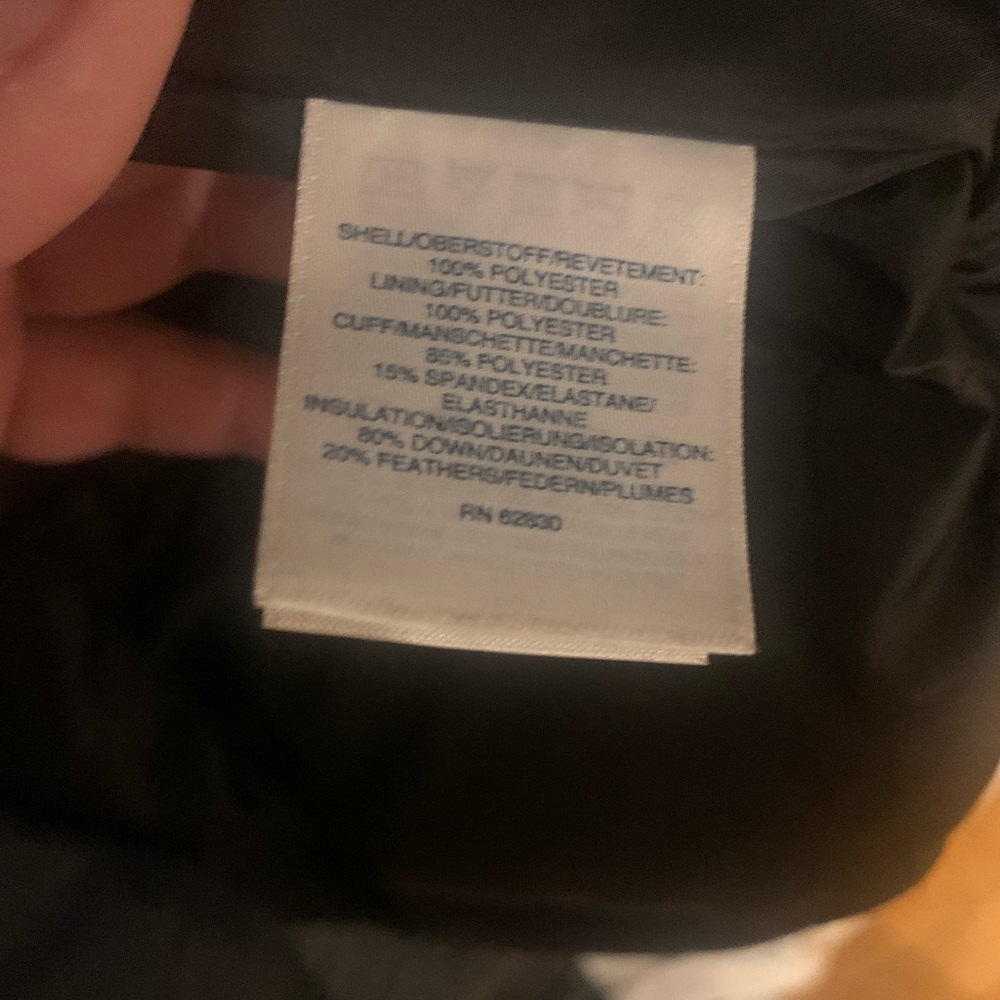 Land's End Black Mid Length down Commuter Coat Black PM 10-12 - Picture 9 of 9